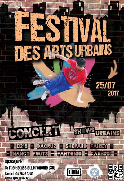 affiche festival des arts urbains